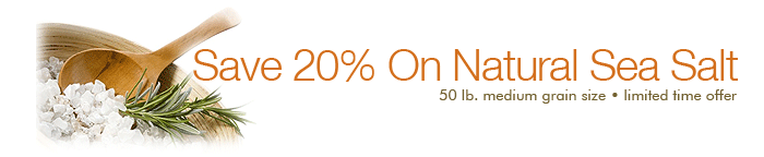 Save 20% On Sea Salt