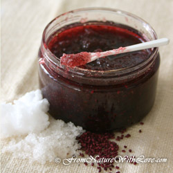 Black Raspberry Salt Scrub Kit - FNWL : salt scrub homemade oil natural recipe