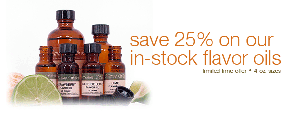 Save 25% On Flavor Oils!