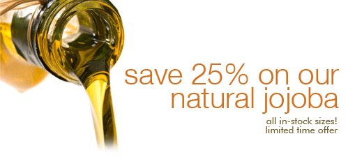 Save 25% On Our Natural Jojoba