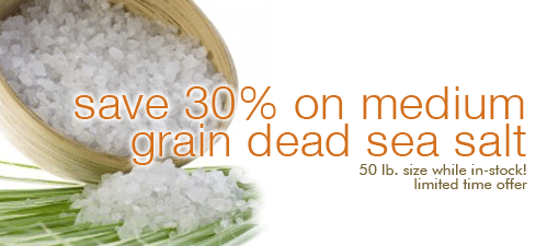 Save 30% On Our Medium Grain Dead Sea Salt