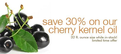 Save 30% On Our Cherry Kernel Oil