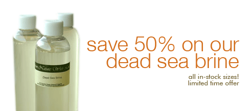 Save 50% On Our Dead Sea Water (Brine)