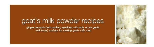 Goat's Milk Powder Recipes