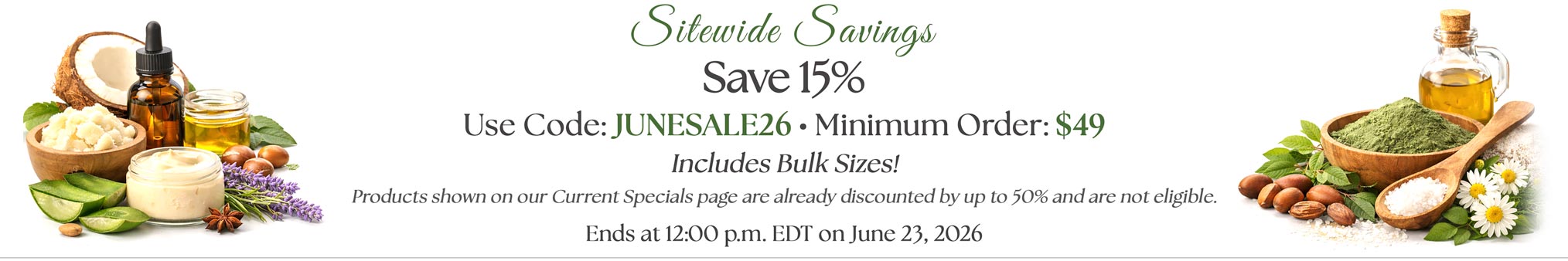 Save 15% on Orders Over $49 with Code JUNESALE26 - Restock and Save Now!