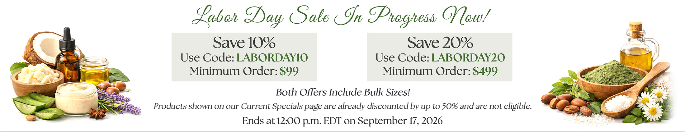 Save 20% on orders over $499 with code LABORDAY20 - Save 10% on orders over $99 with code LABORDAY10 - Ends 09/17/26
