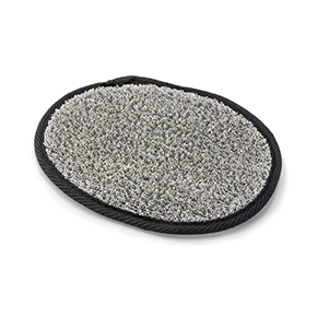 Gray and Black Bamboo Shower Pad