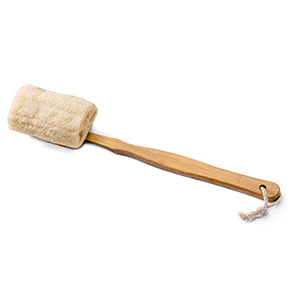 Bath Loofah with Long Bamboo Handle