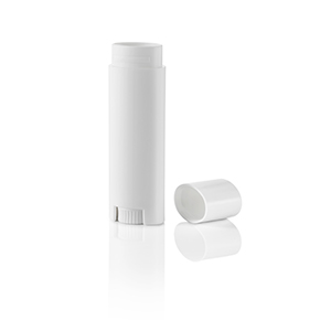 0.15 oz. White Oval Lip Balm Tube with Cap