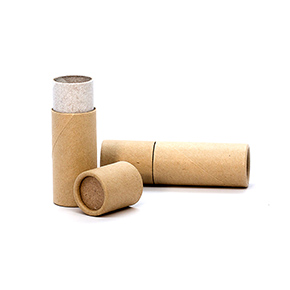 0.3 oz. Brown Paperboard Push-Up Tube with Cap