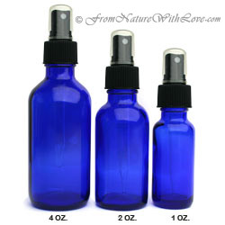 2 oz. Cobalt Bottle With Sprayer