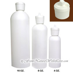 16 oz. HDPE Cosmo Round Bottle With Turret Cap