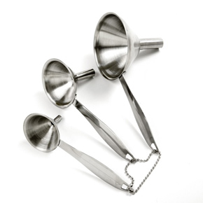 Stainless Steel Funnel Set With Handles