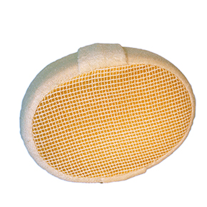 Oval Ramie Terry Sponge With Strap