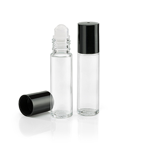 1/3 oz. Roll-On Bottle with Black Cap