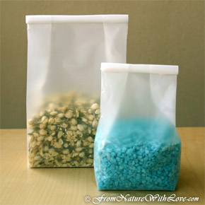 1/2 lb. Frosted Tin Tie Bags