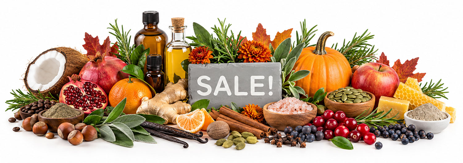 Seasonal Sale on Certified Organic and Conventional Ingredients for Personal Care