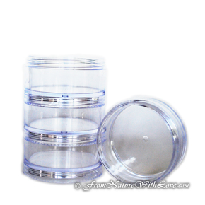 35 ml Double Threaded Stackable Sifter Jars