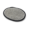 Gray and Black Bamboo Shower Pad