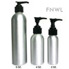 2 oz. Brushed Aluminum Bottle With Black Pump