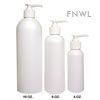 8 oz. HDPE Cosmo Round Bottle With White Pump