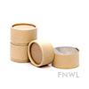 1/2 oz. Brown Paperboard Jar with Flush Fit Lid