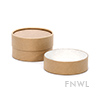 4 oz. Brown Paperboard Jar with Flush Fit Lid