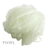 White Nylon Bath Pouf