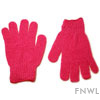 Magenta Nylon Bath Gloves (pair)