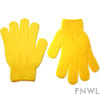 Yellow Nylon Bath Gloves (pair)