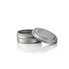 1/4 oz. Flat Metal Tin with Rolled Edge Lid